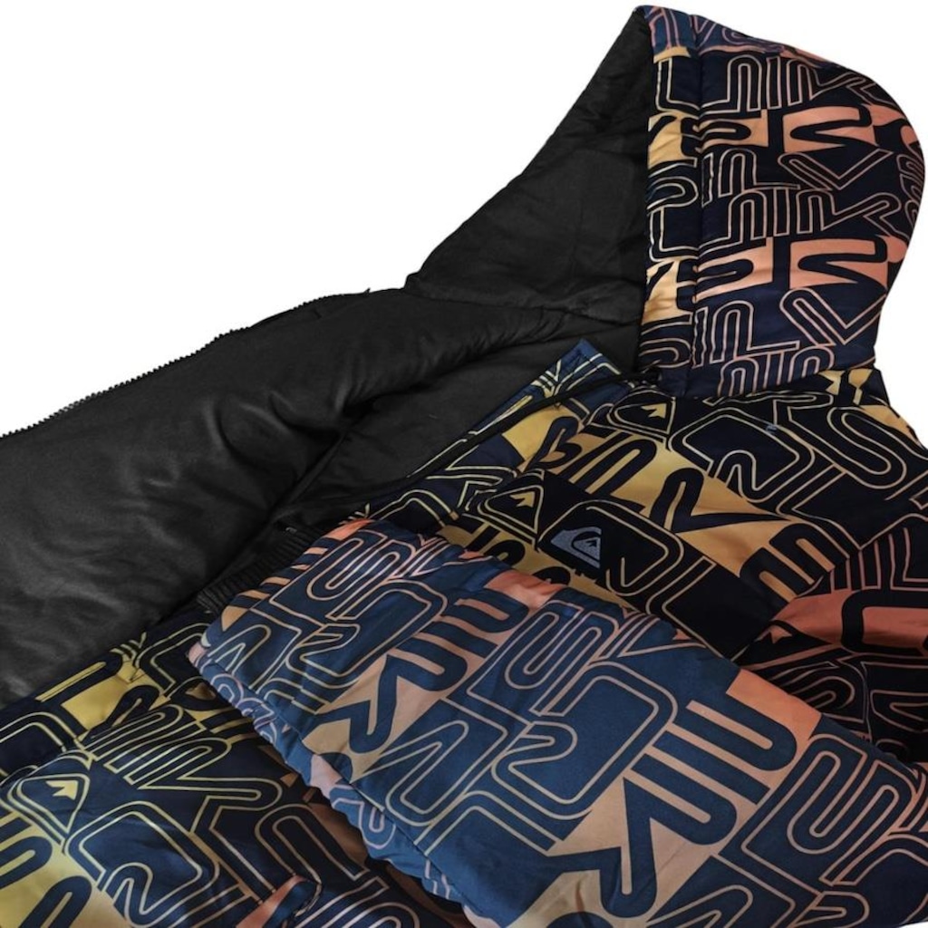 Imagem 3 do produto Jaqueta com Capuz Quiksilver Puff Word Block Full Print - Masculina