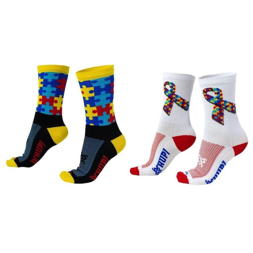 Kit de Meias Hupi TEA Autismo Adulto