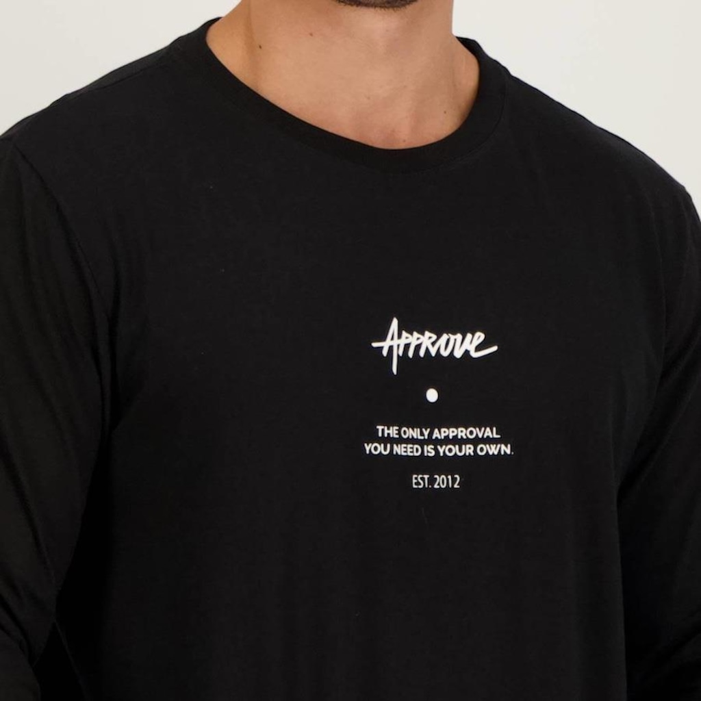 Imagem 4 do produto Camiseta Approve Manga Longa Yourself - Masculina