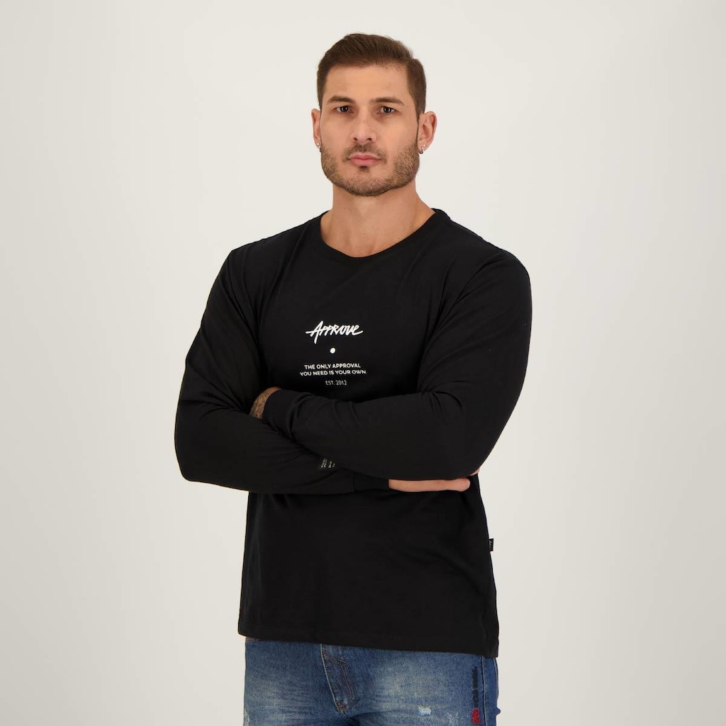 Imagem 5 do produto Camiseta Approve Manga Longa Yourself - Masculina