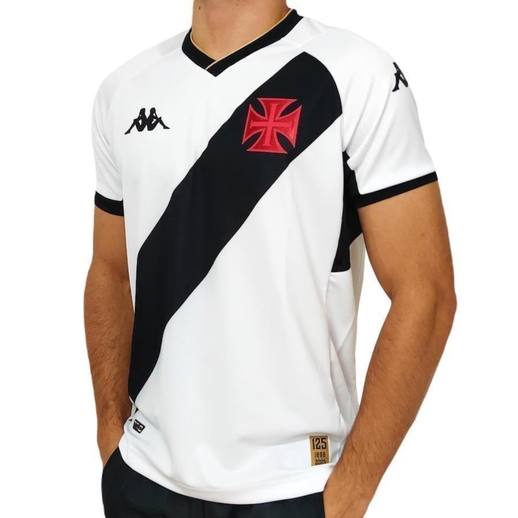 Camisa do Vasco da Gama 2023 Uniforme 1 Jogo Kappa - Masculina - Foto 1