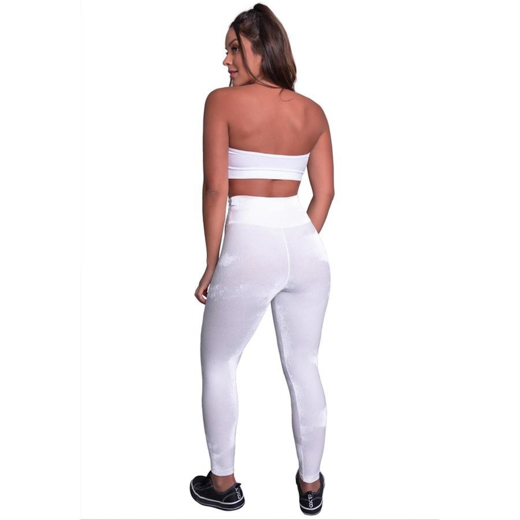Imagem 4 do produto Calça Legging MVB Modas Veludo Molhado Cintura - Feminina