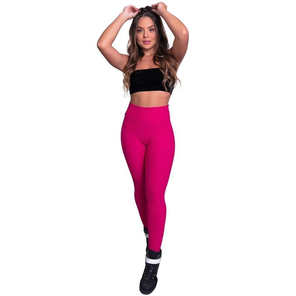 Imagem 3 do produto Calça Legging Mvb Modas Cintura Alta Bolha - Feminina