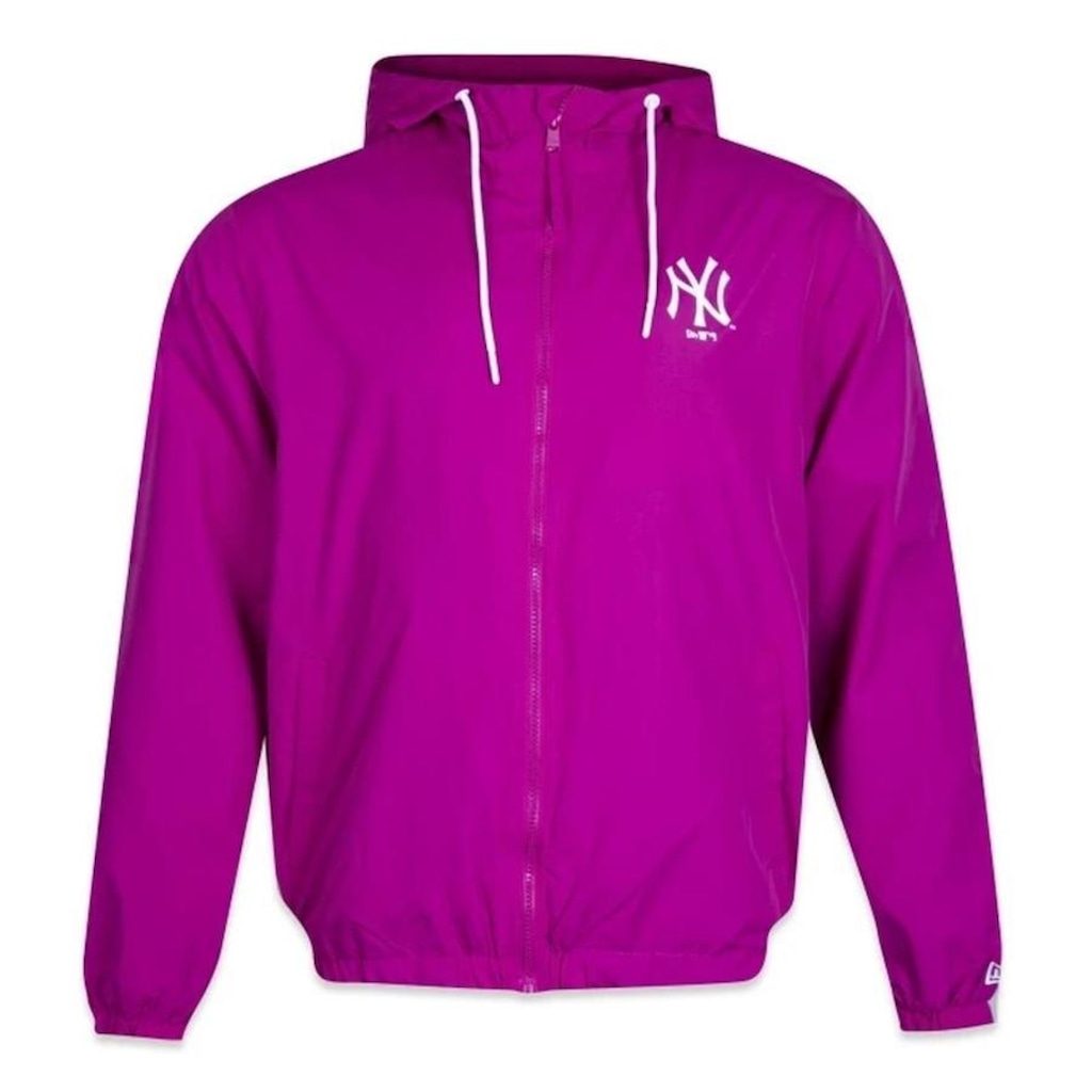 Jaqueta Corta Vento New Era New York Yankees Sazonal Rosa - Masculina