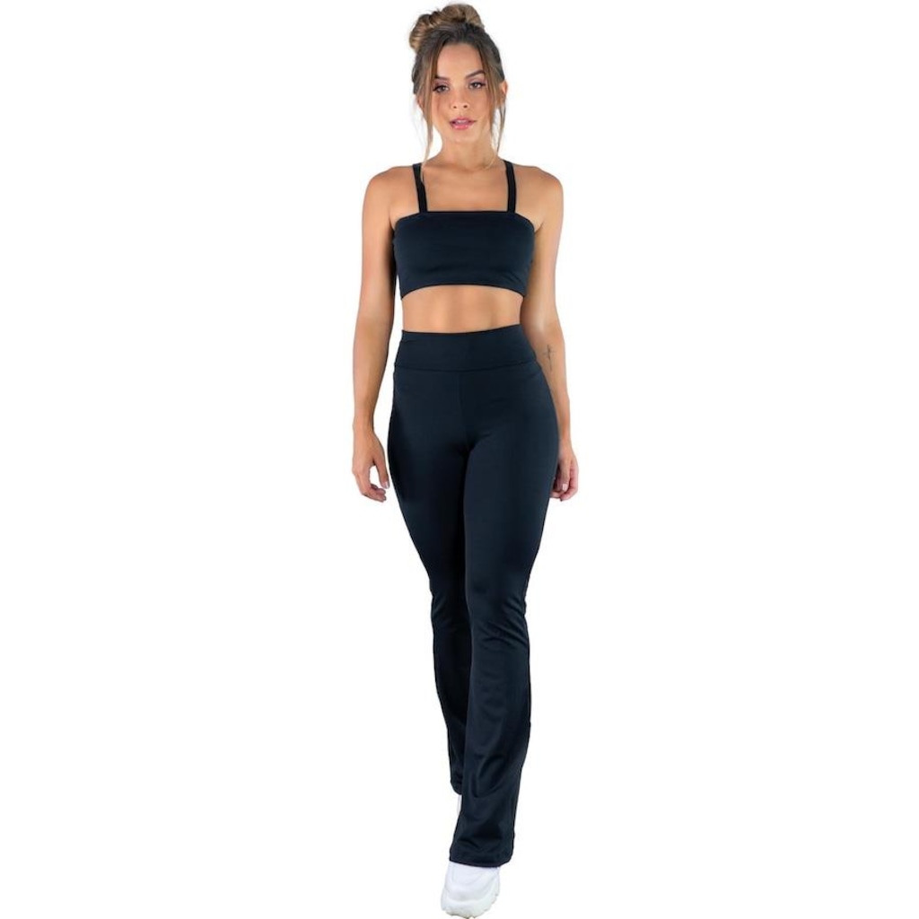 Imagem 3 do produto Calça Bailarina MVB Modas Flare Pantalona Suplex - Feminina