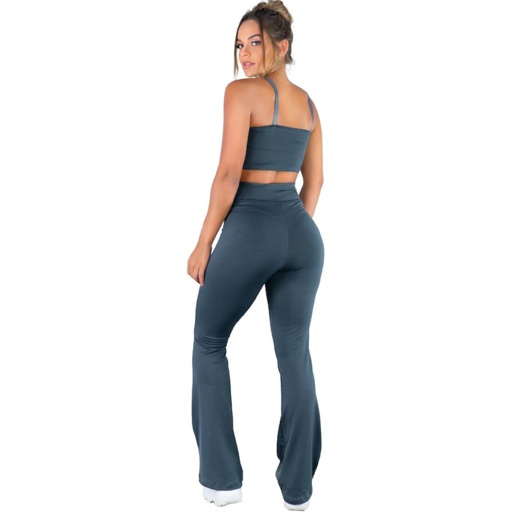 Imagem 4 do produto Calça Bailarina MVB Modas Flare Pantalona Suplex - Feminina