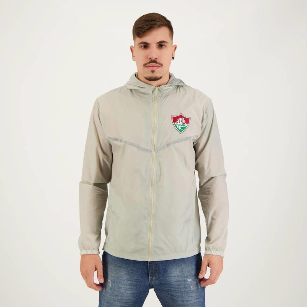 Jaqueta Corta Vento com Capuz do Fluminense Avatar Futfanatics - Masculina - Foto 1