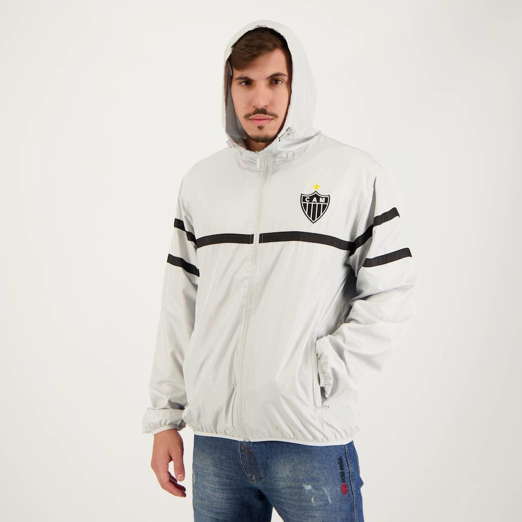 Imagem 2 do produto Jaqueta Corta Vento com Capuz do Atlético Mineiro Futfanatics - Masculina