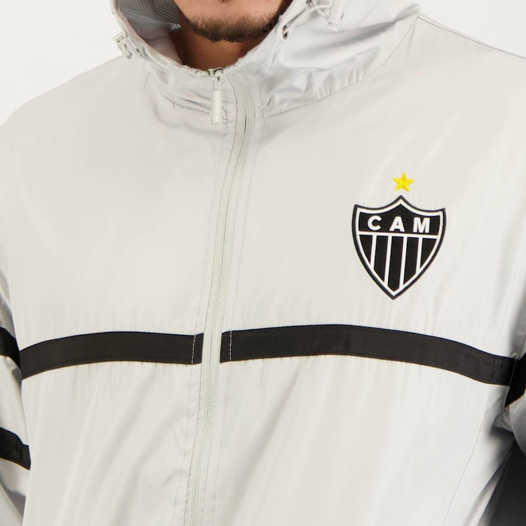Imagem 4 do produto Jaqueta Corta Vento com Capuz do Atlético Mineiro Futfanatics - Masculina