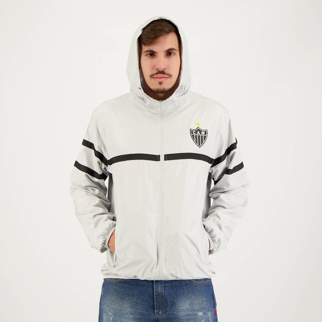 Imagem 5 do produto Jaqueta Corta Vento com Capuz do Atlético Mineiro Futfanatics - Masculina