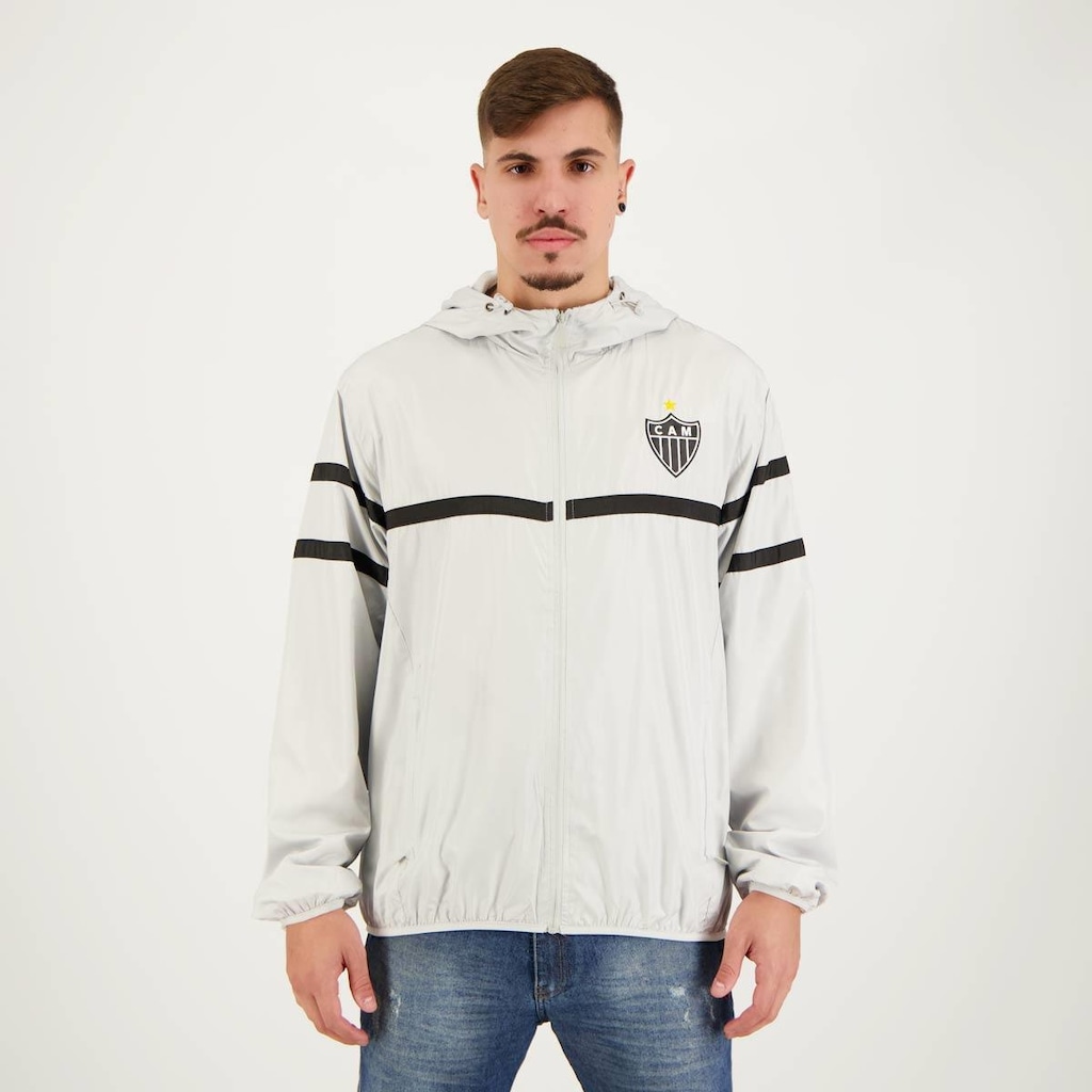 Jaqueta Corta Vento com Capuz do Atlético Mineiro Futfanatics - Masculina