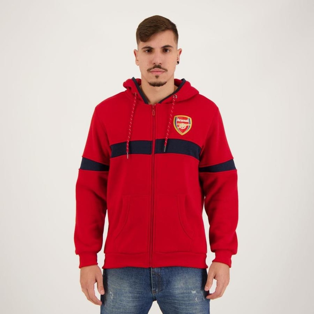 Jaqueta de Moletom com Capuz Arsenal Futfanatics - Masculina