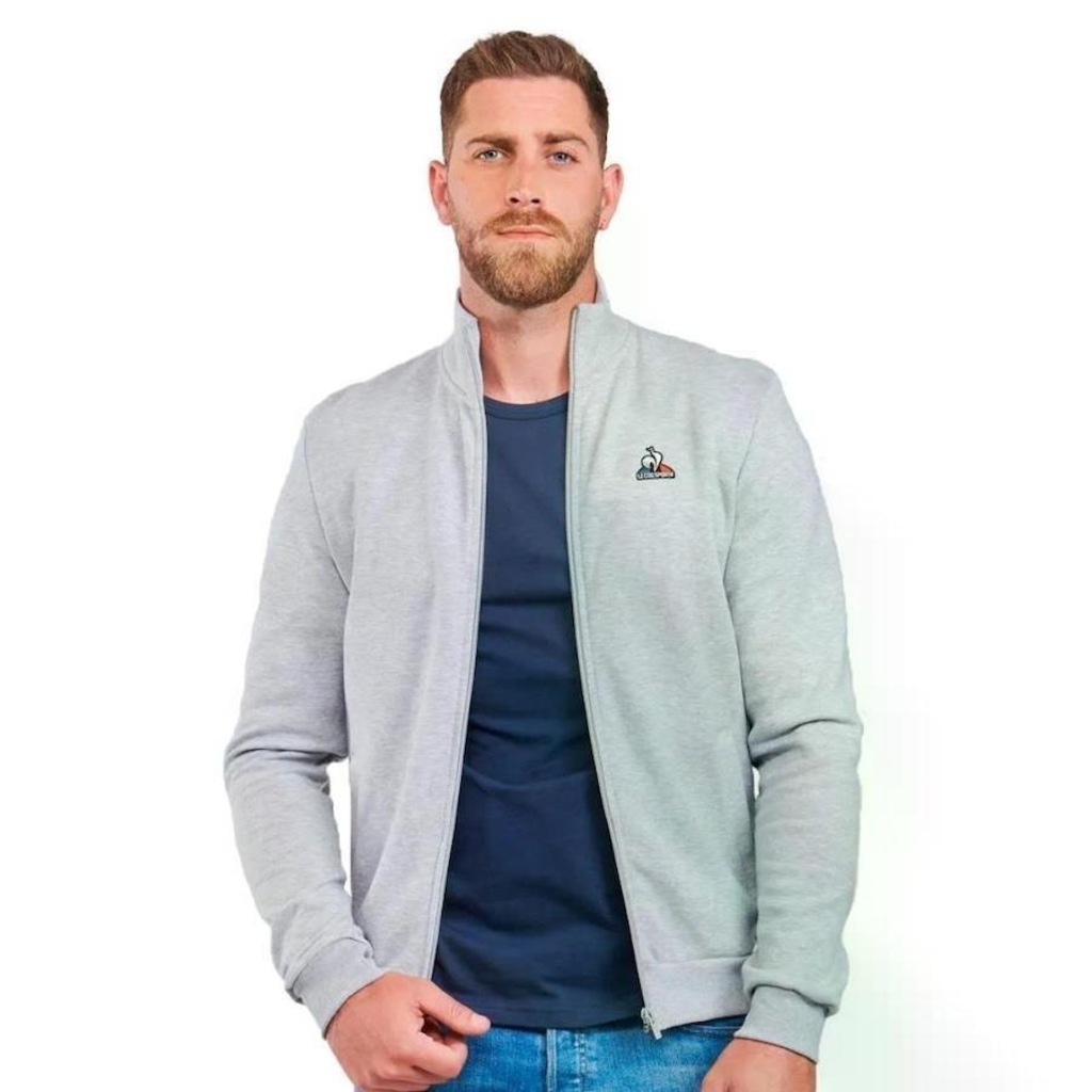 Jaqueta Le Coq Sportif Ess Fz Sweat - Masculina - Foto 1