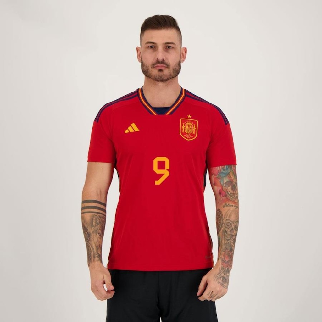 Camisa Espanha Home 2022 9 Gavi adidas - Masculina - Foto 1