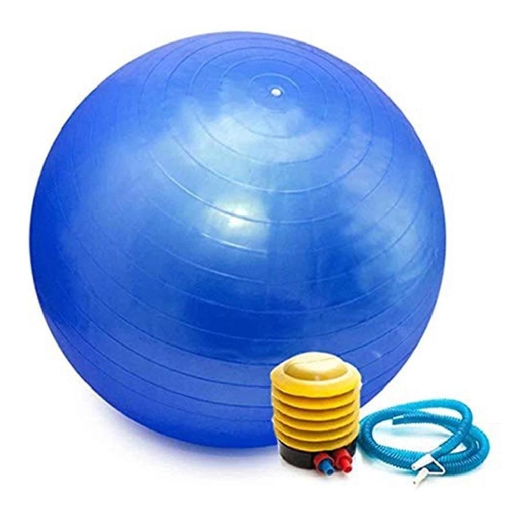 Bola de Pilates Ginástica 70Cm Yoga Massagem Fisioterapia Com Bomba - Foto 1