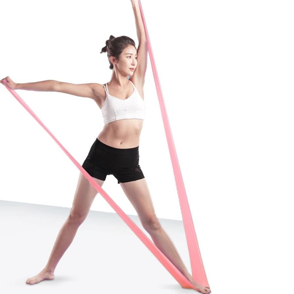 Faixa Elástica Resistente DK para Treino Alongamentos Exercícios Fisioterapia Academia e Yoga - Foto 1