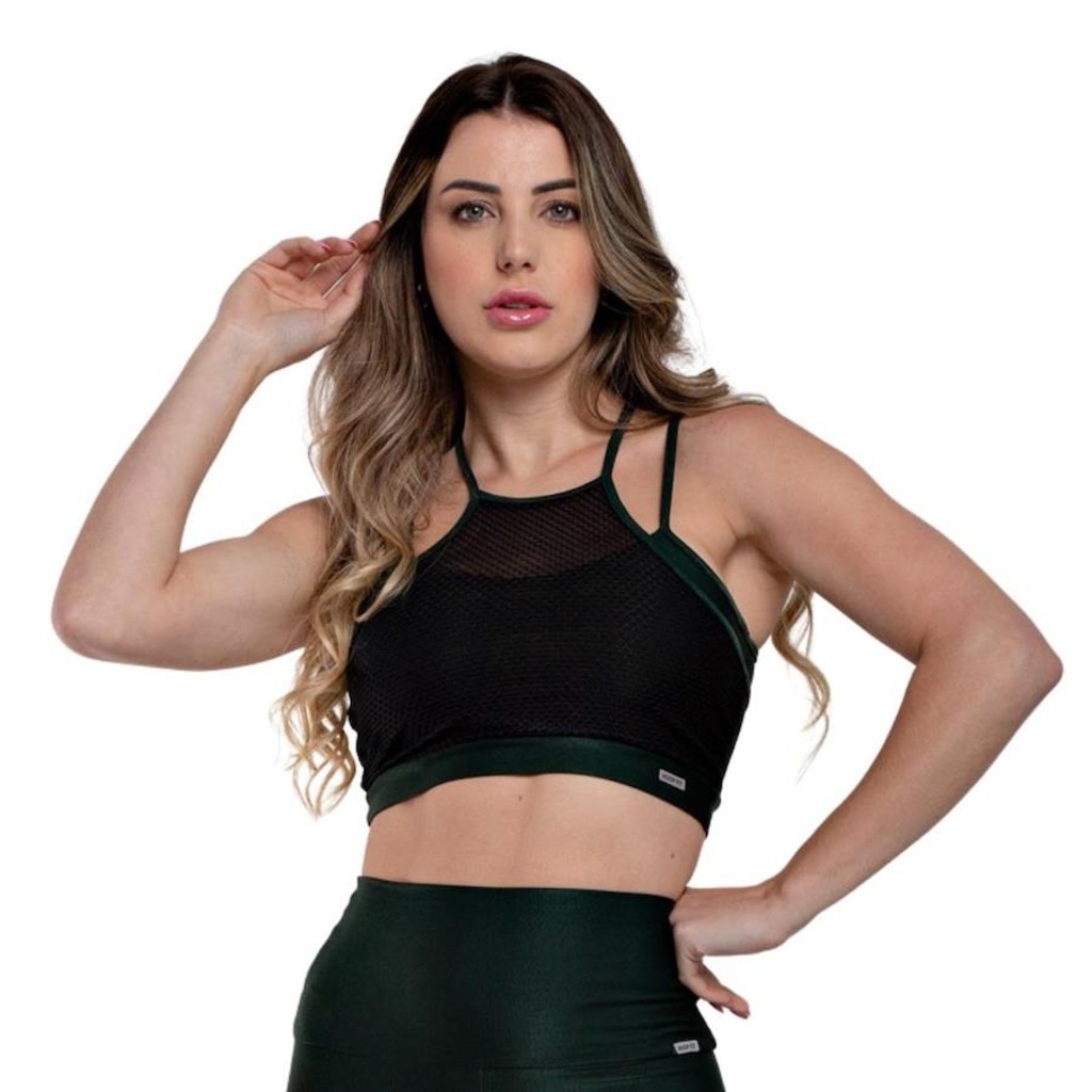 Top Fitness Hoopfit Academia Glamour - Feminino - Foto 3
