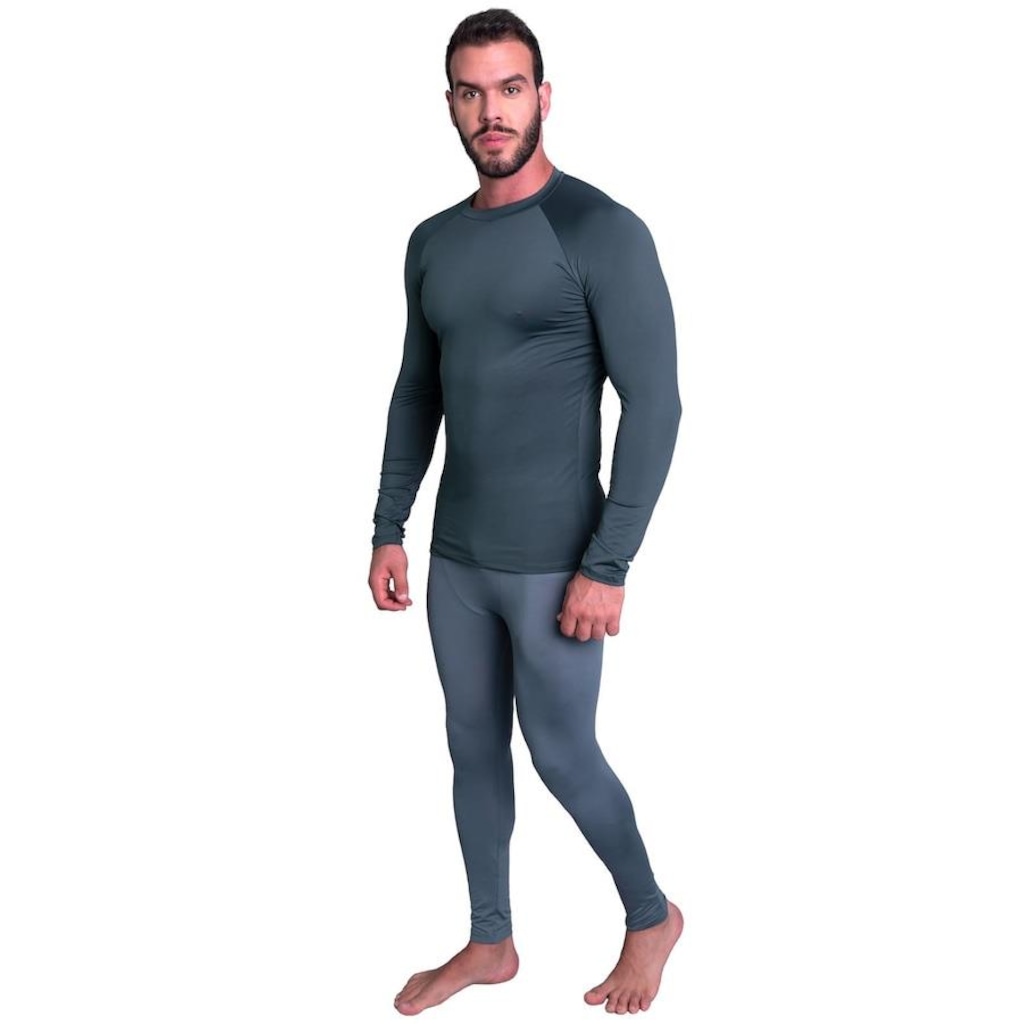 Imagem 2 do produto Conjunto Segunda Pele Térmico MVB Modas Proteção Uv 50+ - Masculino