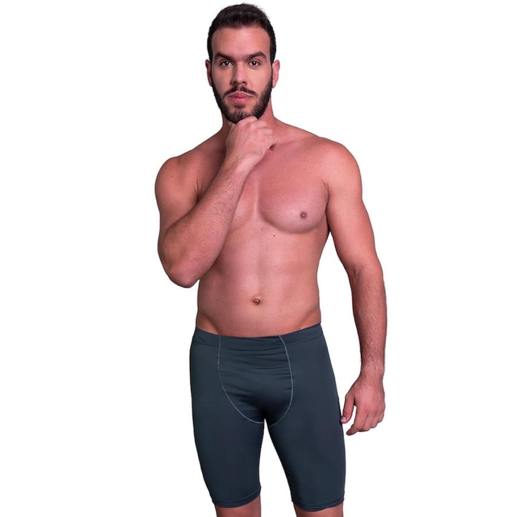 Bermuda MVB Modas Segunda Pele Térmica Proteção Uv 50+ - Masculina