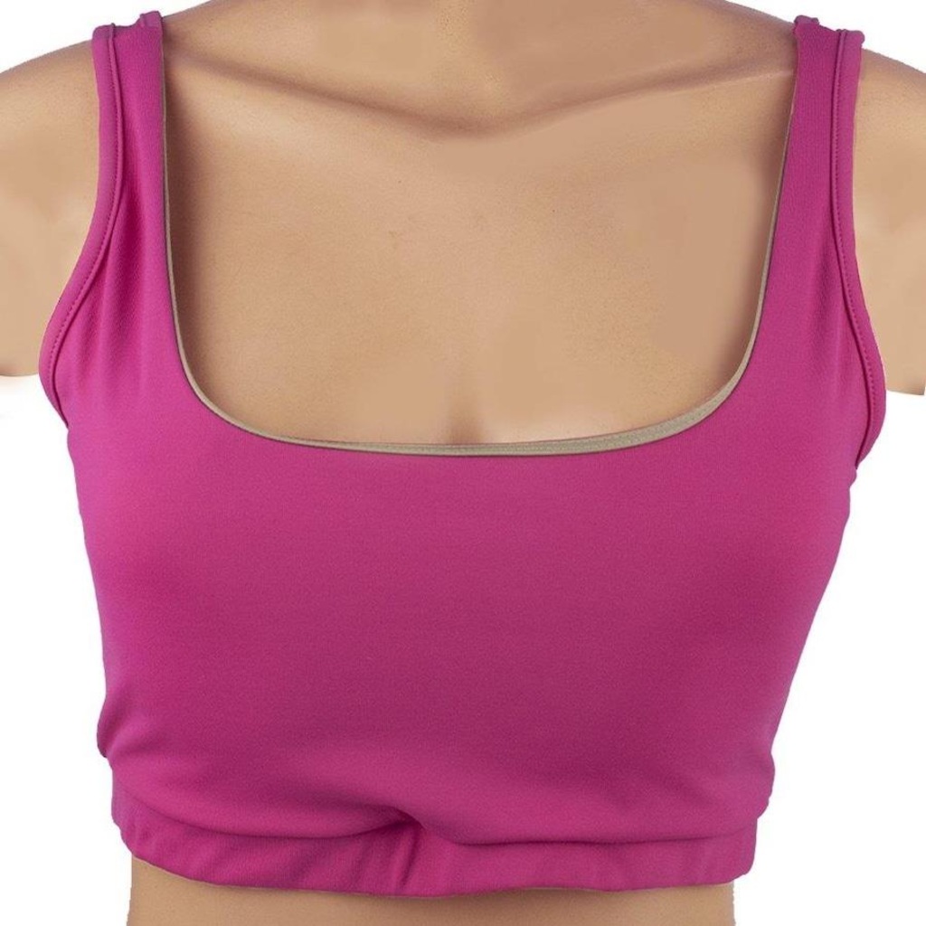 Top Fitness com Bojo Alto Giro Hyper Regata - Feminino