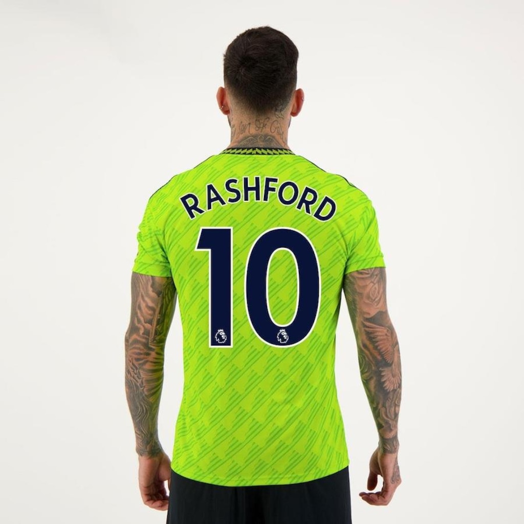 Camisa Manchester United Third 2023 10 Rashford adidas - Masculina