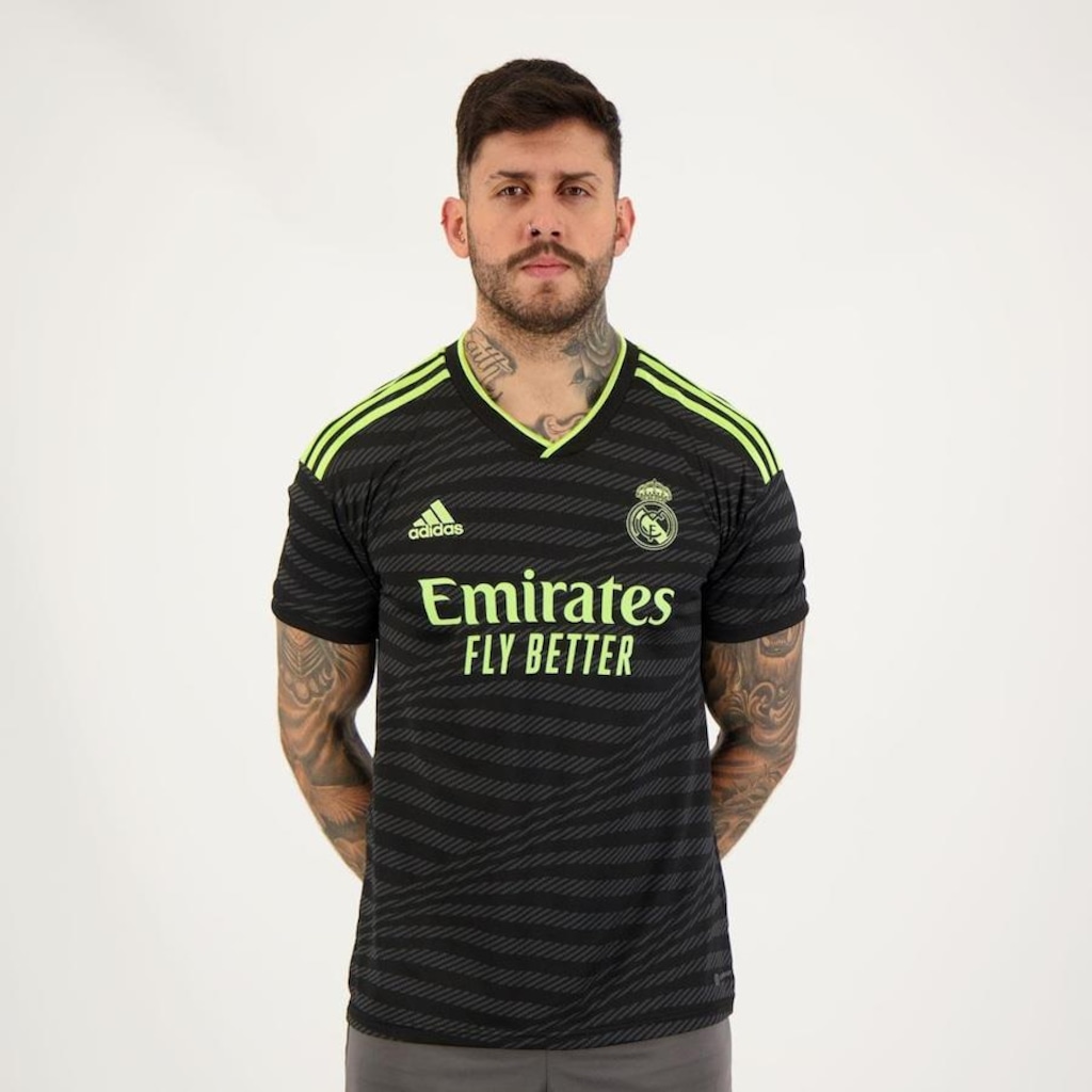 Camisa Real Madrid Third 2023 9 Benzema adidas - Masculina - Foto 1