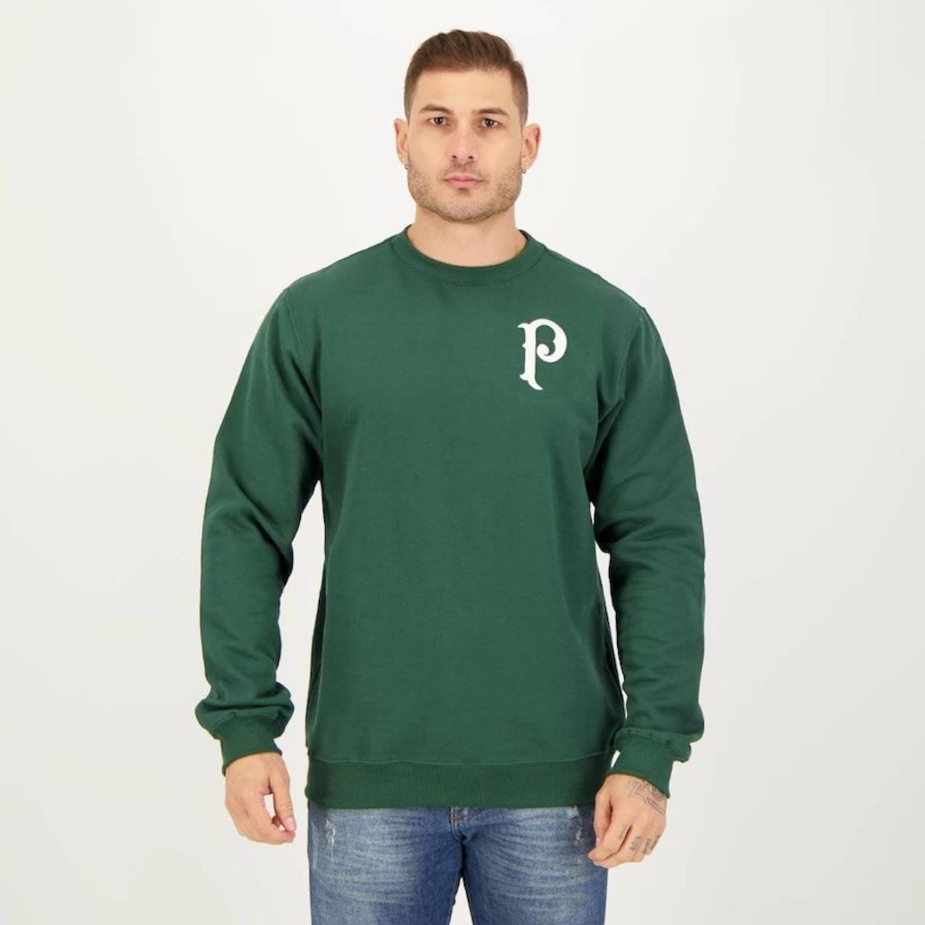 Blusão de Moletom do Palmeiras Careca Clássico Futfanatics - Masculino - Foto 1