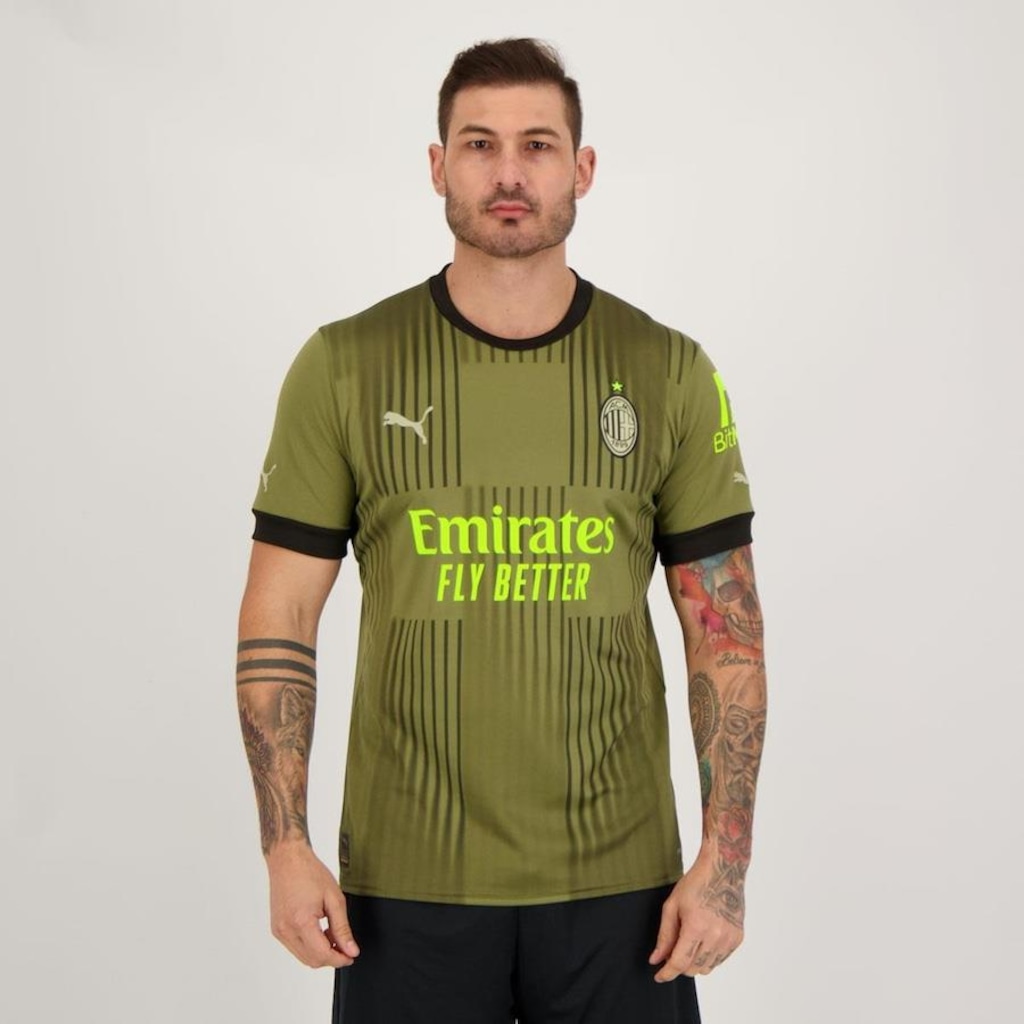 Camisa Milan Third 2023 17 R. Leão Puma - Masculina - Foto 1