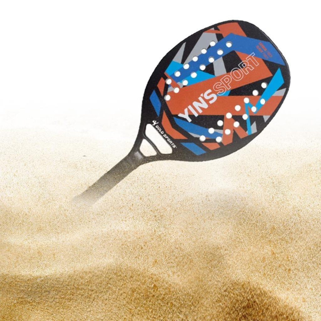 Imagem 3 do produto Raquete Beach Tennis Gold Sports Yins Convoy carbon Pro Advance