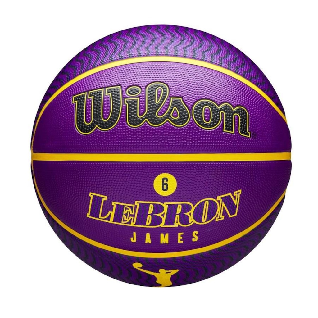 Bola de Basquete Los Angeles Lakers Lebron James 6 Wilson NBA