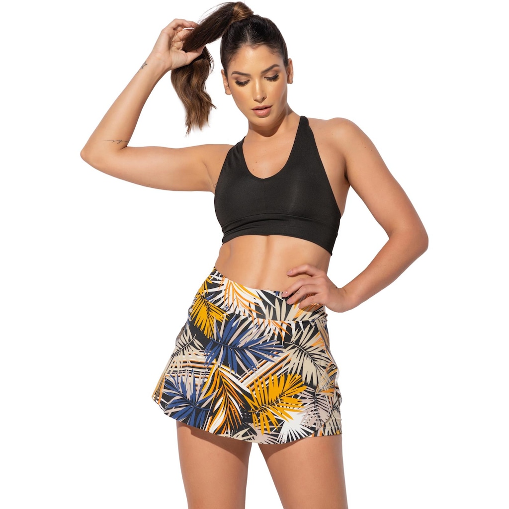 Imagem 2 do produto Short Saia Tapa Bumbum MVB Modas Estampado - Feminino