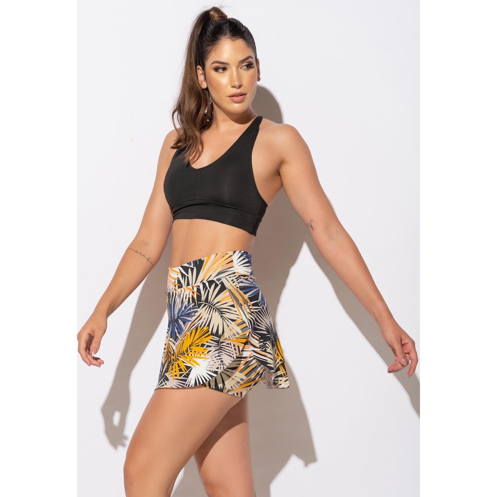 Imagem 3 do produto Short Saia Tapa Bumbum MVB Modas Estampado - Feminino