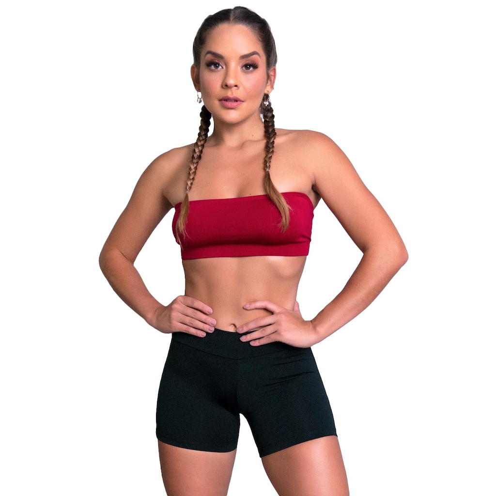 Shorts MVB Modas Cintura Alta Curto - Feminino