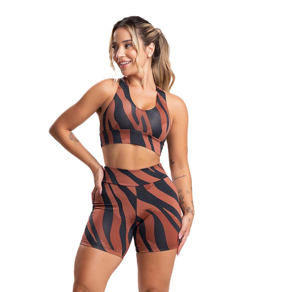 Shorts MVB Modas Cintura Alta Curto - Feminino