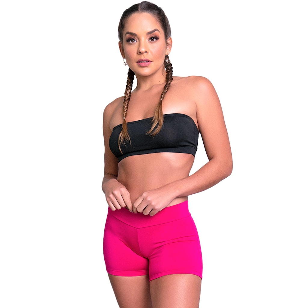 Shorts MVB Modas Cintura Alta Curto - Feminino