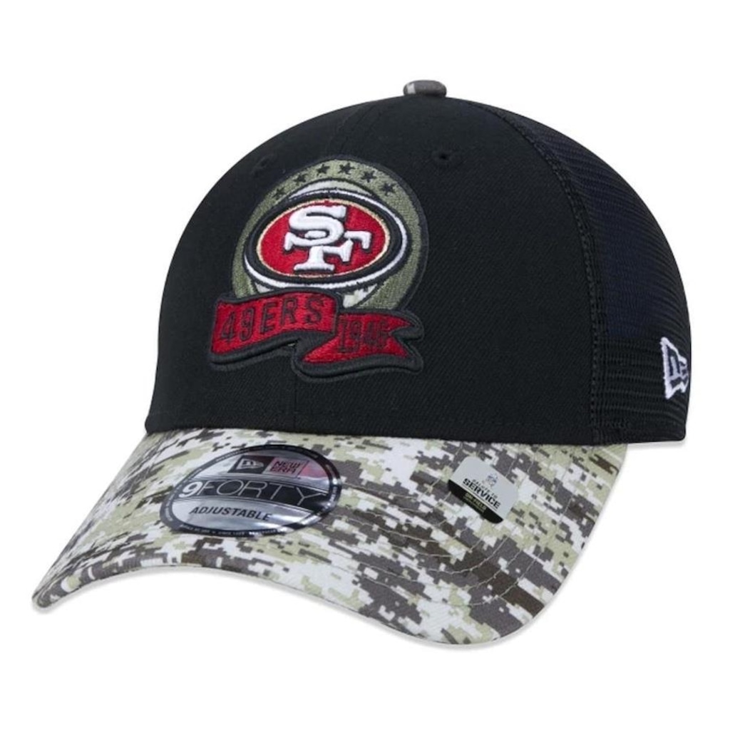 Boné New Era San Francisco 49ers 940 To Service 2022 Trucker - Snapback - Adulto