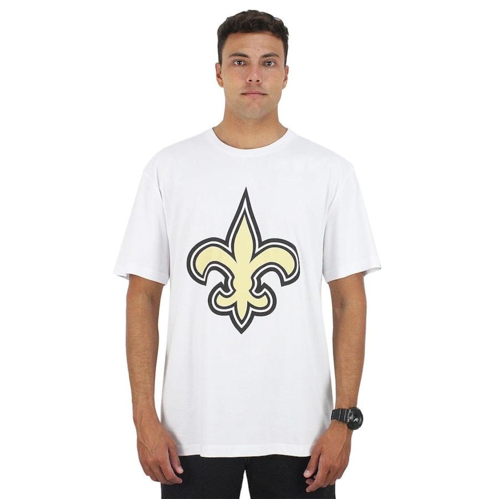 Imagem 2 do produto Camiseta Extra Grande New Era New Orleans Saints NFL White - Masculina