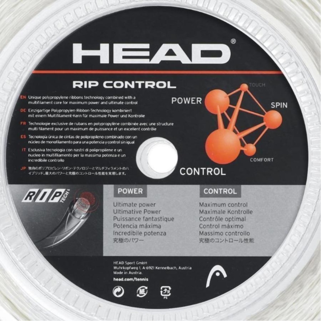 Imagem 2 do produto Corda para Raquete de Tênis Head Rip Control 16L 1.30Mm