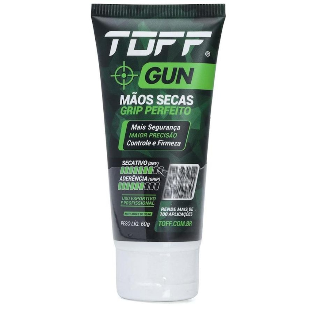 Gel Secativo Toff Gun Tiro Esportivo para as Mãos - 60g