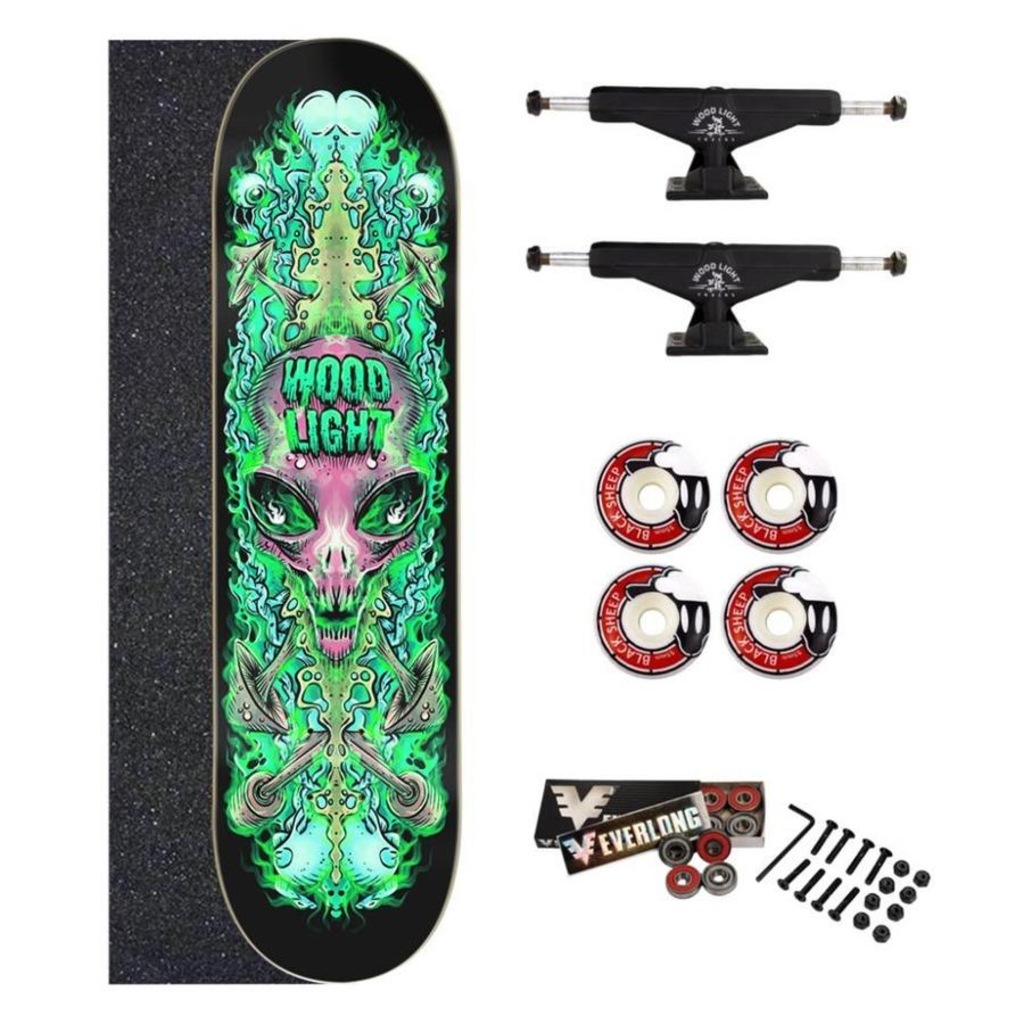 Skate Wood Light Amador Invasion Alien - Foto 1