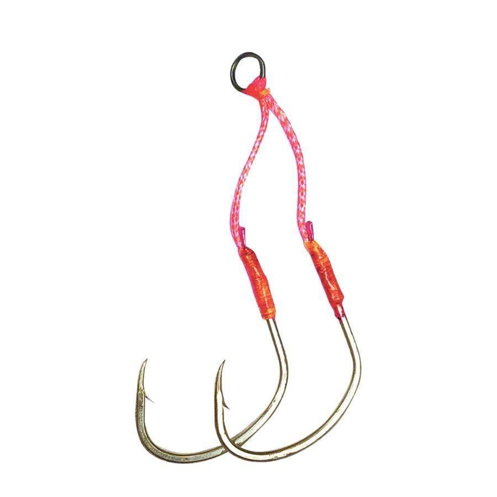Anzol Pioneer Assist Hooks Slow Fall 4/0 - 40mm - Fluor Pink