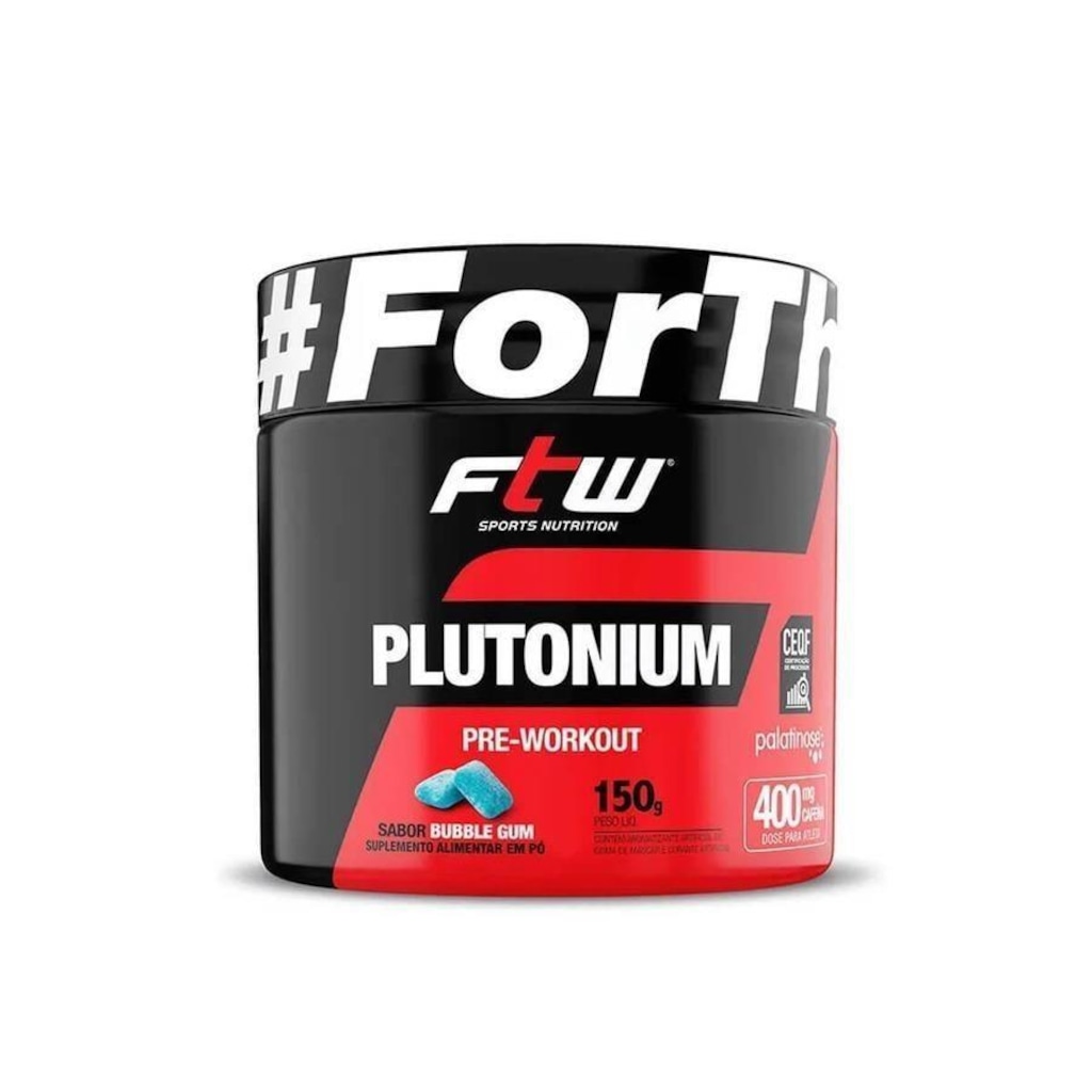 Plutonium Pre-Workout FTW - Chiclete - 150g - Foto 1
