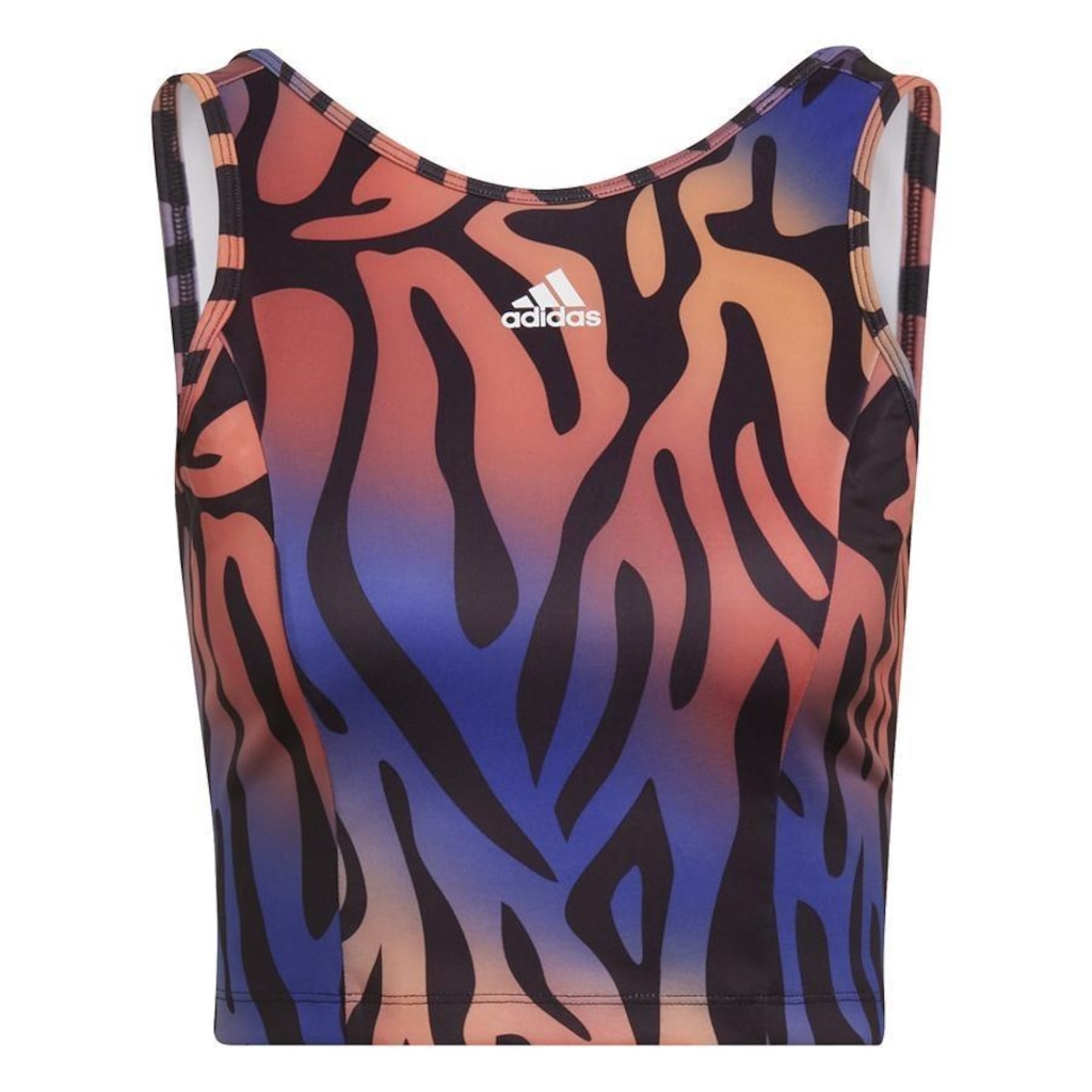 Camiseta Regata adidas Crop Tiger - Feminina