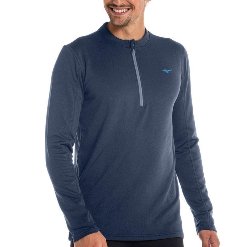 Camiseta Térmica Mizuno Manga Longa - Masculina - Foto 1