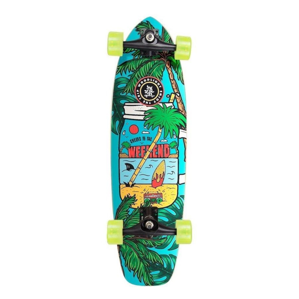 Simulador de Surf Wood Light Completo Weekend - Longboard - Foto 1