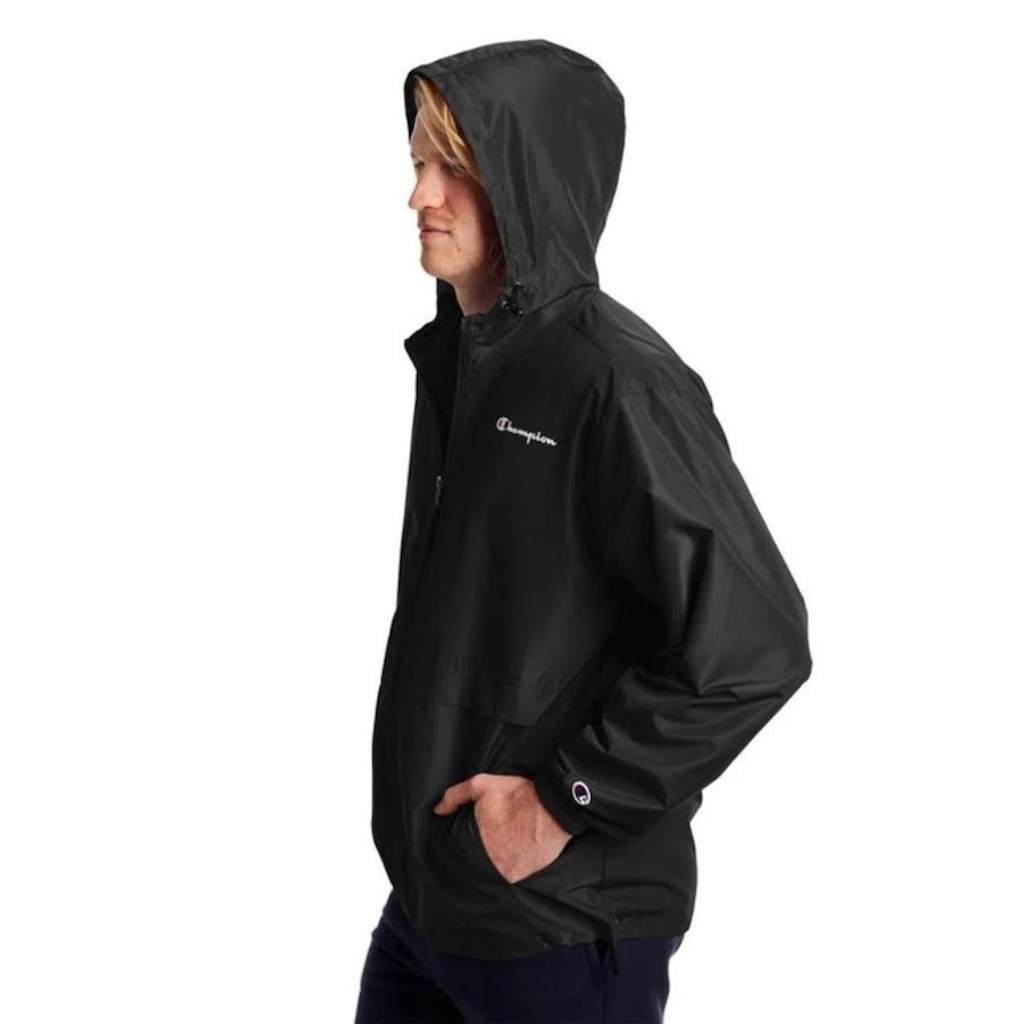 Imagem 2 do produto Jaqueta Corta Vento com Capuz Champion Script Full Zip - Masculina