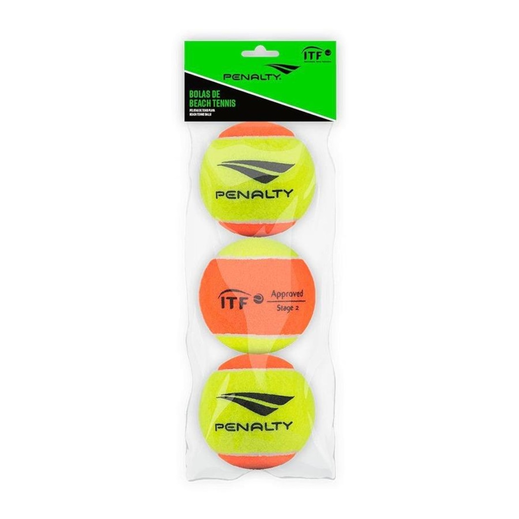 Pack Bolas de Beach Tennis Penalty - 3 Unidades - Unissex