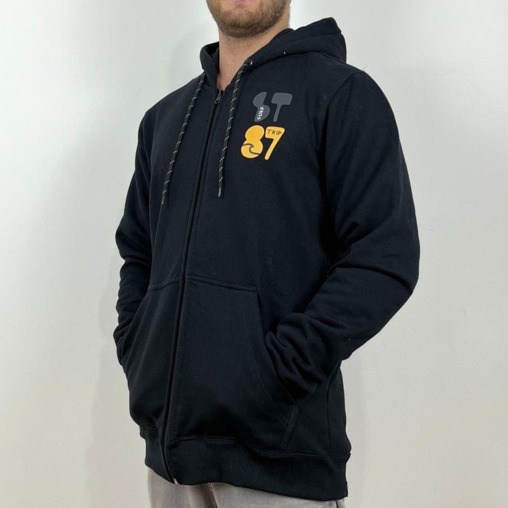 Imagem 3 do produto Blusão de Moletom com Capuz Surftrip Silk Costa - Masculino