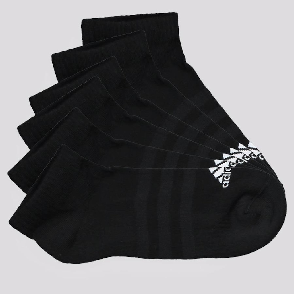 Kit Meias Cano Baixo adidas I - 6 Pares - Adulto