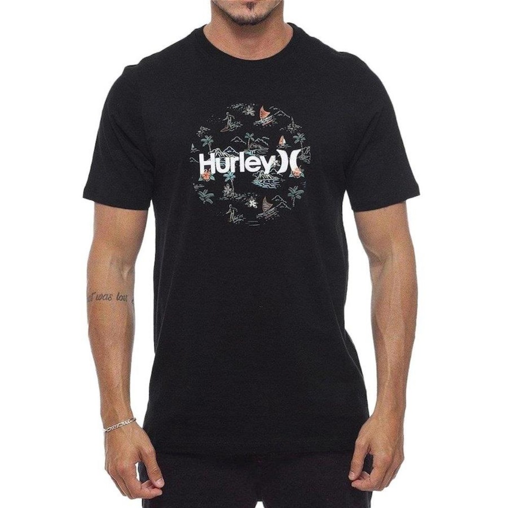 Camiseta Hurley Paradise - Masculina - Foto 1